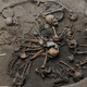 The 10 skeletons were arranged in a spiral pattern, suggesting a ritualistic practice. (Image: Mauricio Marat/National Institute of Anthropology and History (INAH))